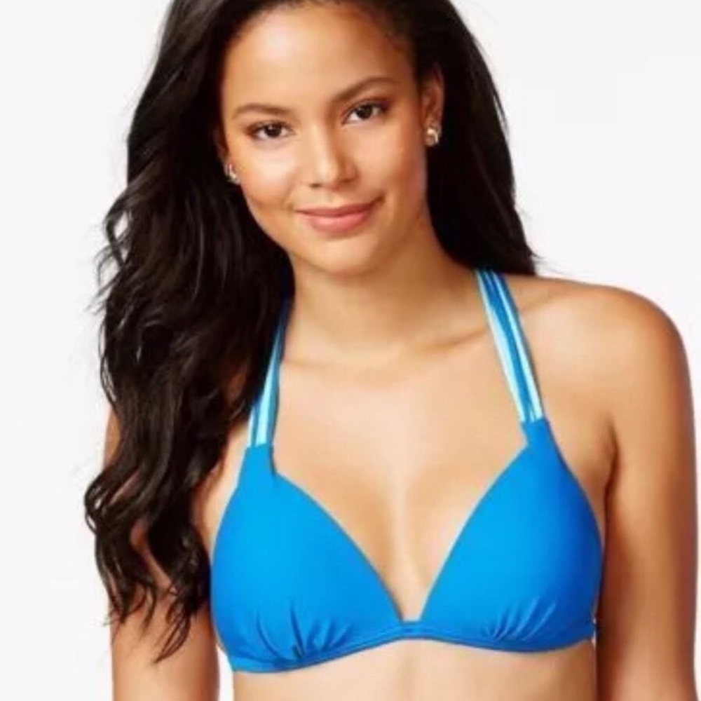 NWOT - Hula Honey Blue Push Up Bikini Macrame
